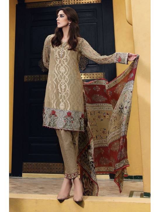 COFFEE MARIA B READY MADE LAWN SALWAR KAMEEZ