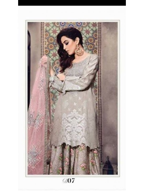 BEIGE MARIA B LUXURY LAWN READY MADE SUIT