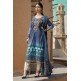 D1804-A BLUE MARIA B LUXURY READY TO WEAR SPRING LAWN SUIT