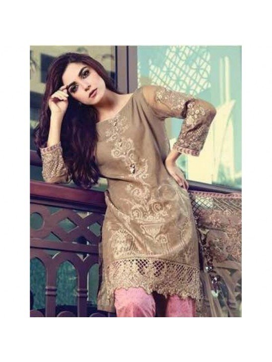 ZDS57005 DEEPSY BEIGE PINK COMBI LAWN/COTTON SALWAR KAMEEZ