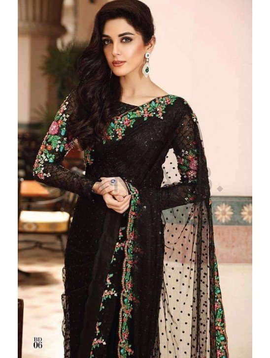 Z4036 BLACK MARIA B PAKISTANI STYLE SAREE