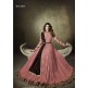 Pink Maxi Gown Evening Dress With Velvet Shawl