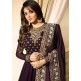 EID DRESS COLLECTION : PURPLE EMBELLISHED ANARKALI SUIT