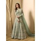 EID DRESS COLLECTION: NILE GREEN EMBELLISHED ANARKALI SUIT