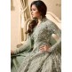 EID DRESS COLLECTION: NILE GREEN EMBELLISHED ANARKALI SUIT