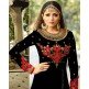 2301-D BLACK NITYA SLIT STYLE LONG ANARKALI DRESS