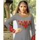 2301-B GREY NITYA SLIT STYLE LONG ANARKALI DRESS