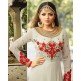 2301-C WHITE NITYA SLIT STYLE LONG ANARKALI DRESS