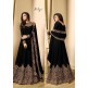 BLACK WEDDING WEAR FLOOR LENGTH ANARKALI SUIT (2 weeks delivery)