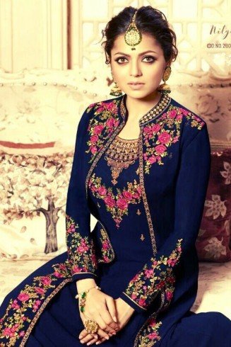ECLIPSE BLUE INDIAN TRADITIONAL WEDDING GOWN