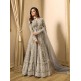 EID DRESS COLLECTION : GREY EMBELLISHED ANARKALI SUIT