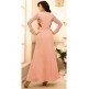 Dusty Pink Embroidered Anarkali Suit