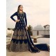 Navy Blue Heavy Embroidered Indian Wedding Lehenga