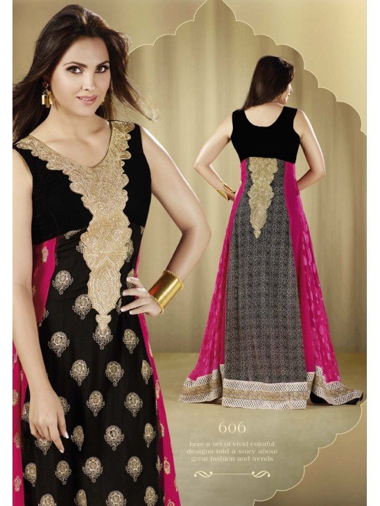 BESTSELLER OMTEX 606 LARA DUTTA DESIGNER ANARKALI SALWAR SUIT