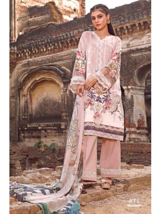 Pink Pakistani Lawn Suit Cotton Embroidered Salwar Kameez