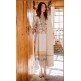 Off White Pakistani Designer Suit Embroidered Lawn Dress