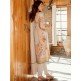 Off White Pakistani Designer Suit Embroidered Lawn Dress