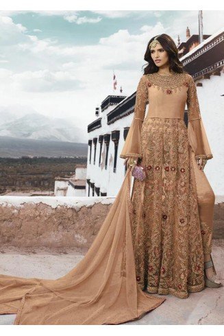 Brown Long Party Dress ( 3 weeks delivery)