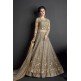 MEHNDI GREEN HEAVY EMBROIDERED INDIAN WEDDING GOWN