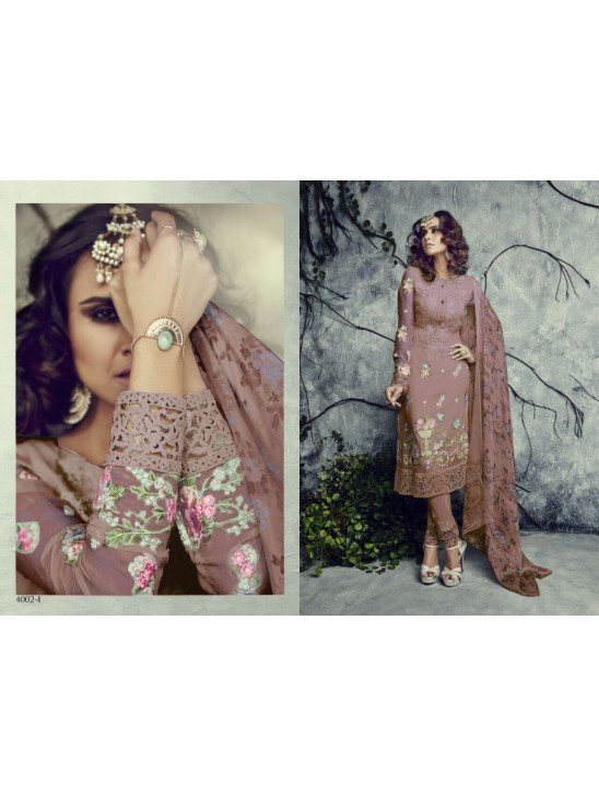 Brown Maria B Style Designer Salwar Suit