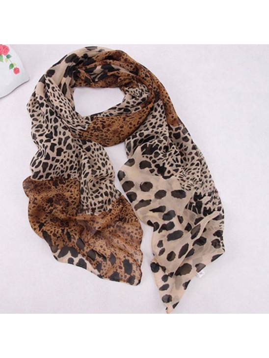 Stunning New Animal Leopard Print Wraps Scarf Chiffon Shawl