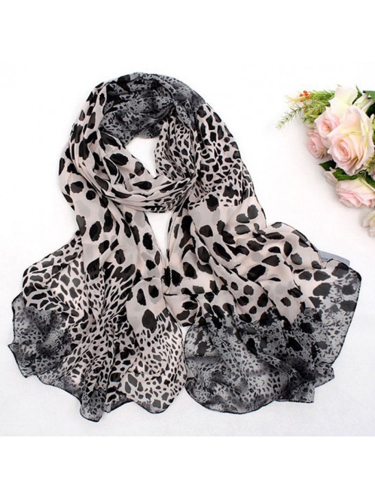 Stunning New Animal Leopard Print Wraps Scarf Chiffon Shawl