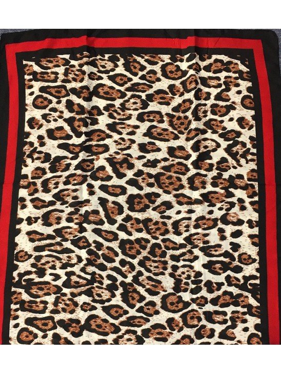 New Animal Leopard Printed Chiffon Scarf