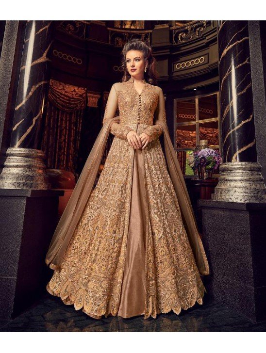 GOLD INDIAN BRIDAL WEDDING DRESS
