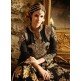 S-64 BLACK AND GOLDEN SYBELLA ANGELLIQUE WEDDING WEAR DRESS