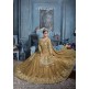 S-87 GOLD SYBELLA HEAVY EMBROIDERED WEDDING WEAR DRESS