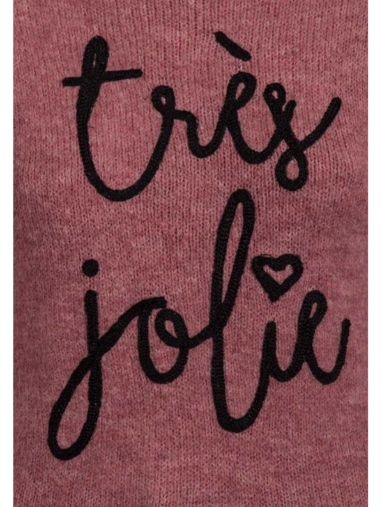 Blush Slogan Ladies Jumper Dress