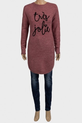 Blush Slogan Ladies Jumper Dress