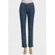 Ladies Designer Straight Cut 5-Pocket Denim Jeans