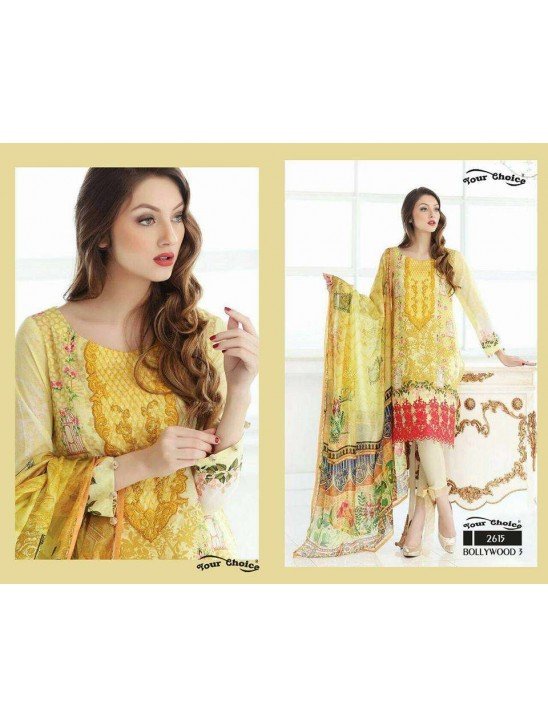 Yellow Summer Dress Printed Pakistani Outfit