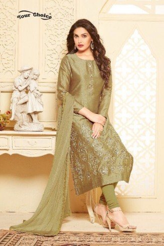 Olive Green Dress Readymade Summer Salwar Suit