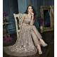 Grey Heavy Indian Anarkali Suit Wedding Party Gown