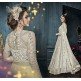 White Net Anarkali Gown Indian Ethnic Wedding Dress