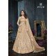 Orange Indian Designer Wedding Anarkali Dress