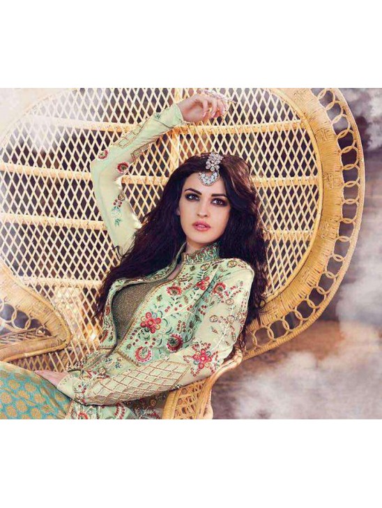 18006 SEA GREEN ZOYA EMERAID WEDDING WEAR LEHENGA