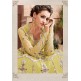 Yellow Embellished Indian Wedding Gown Party Dress