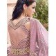 Light Purple Thread Embroidered Gown Traditional Anarkali Suit