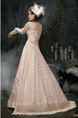 BABY PINK INDIAN DESIGNER WEDDING AND BRIDAL GOWN