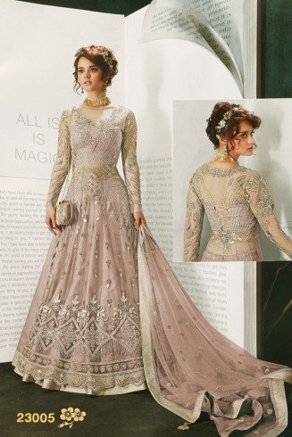 Mauve Asian Pakistani Indian Bridal Dress Heavy Lehenga