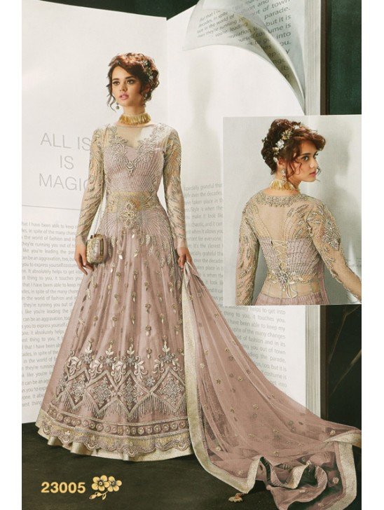 Mauve Asian Pakistani Indian Bridal Dress Heavy Lehenga