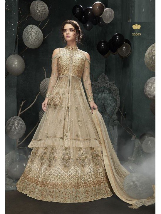 Gold Indian Designer Wedding & Bridal Gown