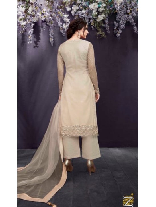 Beige Bridesmaid Salwar Suit Pakistani Designer Wedding Dress