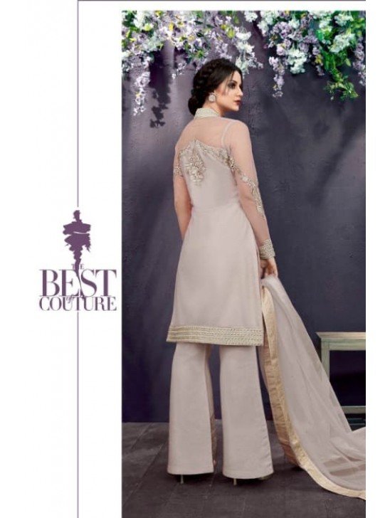 Silver Grey Indian Wedding Salwar Suit Desi Wedding Outfit