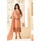 Orange Dress Party Wear Salwar Suit