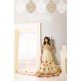 Cream Red Dress Floral Gown Anarkali