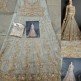 SILVER GREY HEAVY EMBROIDERED INDIAN WEDDING GOWN SEMI-STITCHED ( DELIVERY IN 2 WEEKS )